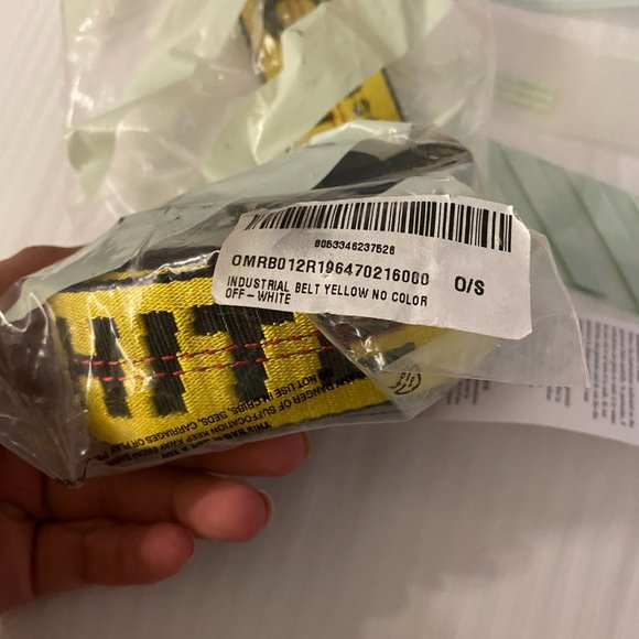 OFF WHITE Industrial Yellow Belt main image 4